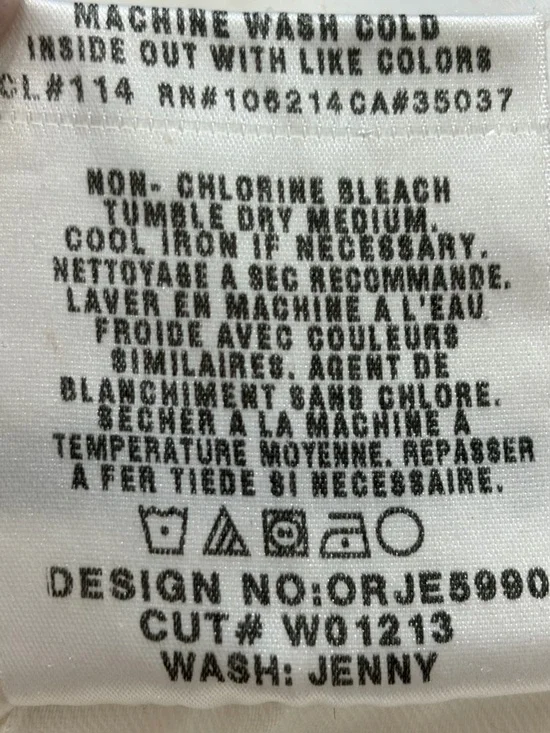 Joe's Jeans Jenny White Rolled Hem Cuffed Capri 3/4 Pant - Picture 8 of 9